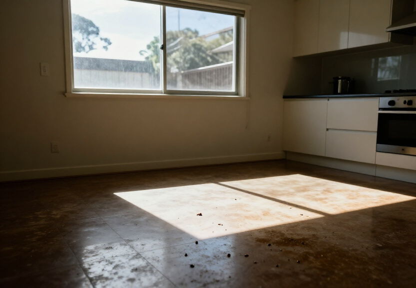 Cockroach infestation in an Engadine kitchen before treatment